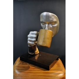 喝咖啡 y15312 立體雕塑.擺飾、人物系列
